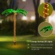 5-foot LED pre-lit palm tree decor with warm lights, ideal for indoor and outdoor festive decorations.