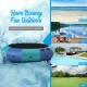 Inflatable 12 Feet water bouncer in blue, ideal for fun in calm lakes, pools, and lawns, featuring a large jumping area.