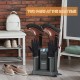 Electric shoe dryer for 4 shoes with ozone disinfection, 180 mins timer, and compact design for easy storage.