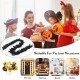 Pre-lit 9 feet Halloween garland with 50 purple LED lights, featuring a black design for festive decoration.