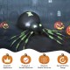 6-foot inflatable Halloween spider made of durable polyester, featuring a realistic design for indoor and outdoor decor.