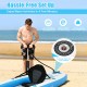 Inflatable 10.8 feet kayak set with detachable seat and adjustable oar, perfect for easy transport and water activities.