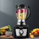 8-cup food processor with 500W motor, featuring variable speeds, three blades, and a large BPA-free bowl for versatile.