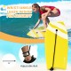 Lightweight bodyboard with EPS core and crescent tail, featuring a wrist leash for safety during surfing.