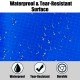 Close-up of the waterproof and tear-resistant surface of a trampoline safety pad, designed for outdoor and indoor use.