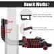 Multi-purpose pull-up bar with foam protective pads, designed for easy installation and door frame protection.