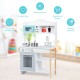 Kids kitchen playset with pot, pan, and utensils in colorful design for safe, imaginative cooking fun.
