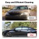 Before and after comparison of a car cleaned with the 3000 PSI electric high pressure washer for effective cleaning.