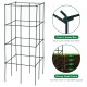 Garden trellis with a strong steel frame, designed for climbing plants, featuring a dark green finish for outdoor use.