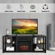 2-tier TV storage cabinet console with adjustable shelves, made of MDF, fits up to 65-inch TVs, perfect for living.