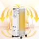 Portable oil-filled radiator heater with adjustable thermostat and three heat settings for efficient warmth in any room.