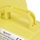 Top-mounted handle of the 480W air blower pump fan, designed for easy transport of inflatable bounce houses.
