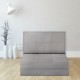 Gray convertible lounger folding sofa sleeper bed in a cozy setting, featuring 5 adjustable positions for versatile use.