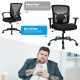 400 lbs mesh big and tall office chair with ergonomic design, adjustable lumbar support, and sturdy metal base for.