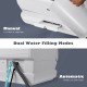 Close-up of the portable countertop dishwasher showing dual water filling modes and 7.5L built-in water tank.