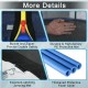 Detail shot of the PE protective net and foam-covered springs of the 8 ft outdoor trampoline for enhanced safety.