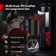 Filled 40lbs punching bag set with gloves and jump rope, made of sturdy PU leather for long-lasting use and easy.