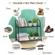 2-tier metal plant stand with a sturdy steel frame, ideal for storing plants, books, and decorations in any room.
