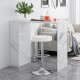 White PU leather swivel barstools with chrome footrest, adjustable height, perfect for kitchen or bar seating.