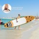 Inflatable stand-up paddle board with lightweight design, perfect for easy carrying and versatile water activities.