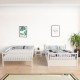 Full over full bunk bed in white wood with trundle, featuring sturdy slats and modern design for kids' or guest rooms.