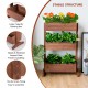 3-tier raised garden bed made of solid wood, featuring adjustable shelves and large capacity for various plants.