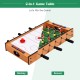 2-in-1 game table featuring air hockey on one side and foosball on the other, perfect for indoor and outdoor fun.