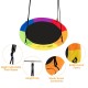 40-inch flying saucer tree swing made of 600D oxford fabric, adjustable height, perfect for outdoor play with kids.
