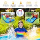 Inflatable water slide with climbing wall, slide, and ball pit for kids, made of high-grade oxford cloth for outdoor.