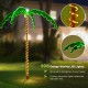 7 feet LED pre-lit palm tree decor with 306 energy-saving lights, perfect for indoor and outdoor festive decorations.