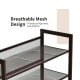 4-tier metal shoe rack with breathable mesh design, suitable for entryway storage of up to 16 pairs of shoes.