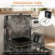 Electric deep fryer with 3 baskets, 5.3 QT capacity, LED touch screen, and dishwasher-safe components for easy cleaning.
