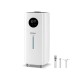 5.5-gallon white humidifier with 360° nozzles, remote control, and wheels for large room comfort up to 2000 sq.ft.