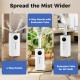 5.5Gal humidifier with 360° nozzles and extension tube for even mist distribution in large rooms up to 2000 sq.ft.