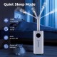 5.5-gallon humidifier with 360° nozzles, low noise operation, and timer for large room comfort and easy mobility.