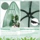 Portable mini greenhouse with waterproof PE cover and heavy-duty steel frame for all-weather plant protection.