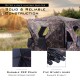 Portable deer pop-up hunting blind with durable weatherproof material, camo mesh windows, and sturdy hub frame for.