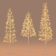 Lighted birch tree set featuring 240/320/456 warm white LED lights, perfect for holiday or everyday decor.