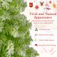 Whimsical 5 FT Christmas tree with 216 branch tips, snow flocking, and slender pencil shape for festive corner decor.