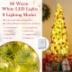 5 FT whimsical Christmas tree with bendable top, adorned with snow flocking and 80 warm white LED lights for festive.