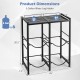 5 Gallon Water Jug Holder in black with space-saving design for 4 bottles, featuring a heavy-duty carbon steel frame.