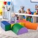 Colorful 5-piece kids climb and crawl playset with soft foam blocks, promoting motor skills and balance for toddlers.