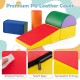 Colorful 5-piece kids climb and crawl playset with waterproof PU cover, promoting motor skills and balance for indoor.