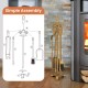 5-piece copper fireplace tool set with poker, tongs, shovel, and brush, featuring simple assembly instructions.