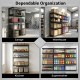 5-tier heavy-duty metal shelving unit with adjustable wire racks, ideal for garage, warehouse, kitchen, and supermarket.