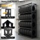 5-tier heavy-duty metal shelving unit with adjustable wire racks, supports up to 2000 lbs, ideal for garage and.