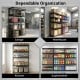 5-tier heavy-duty metal shelving unit showcasing adjustable wire racks, ideal for garage, warehouse, kitchen, and.