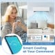 Energy-efficient 23000 BTU mini split AC/heater with smart cooling, ideal for rooms up to 1500 sq ft.