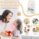 4-in-1 toddler activity table set with magnetic whiteboard and chalkboard, featuring adjustable height and ample.