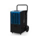 High-capacity 163 PPD commercial dehumidifier with wheels, ideal for basements and large spaces, featuring a smart.